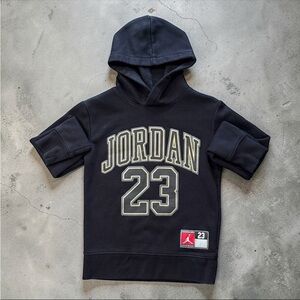 Jordan Kids Black and Gold Hoodie